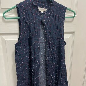 Treasure & Bond Navy and Red Tank Top